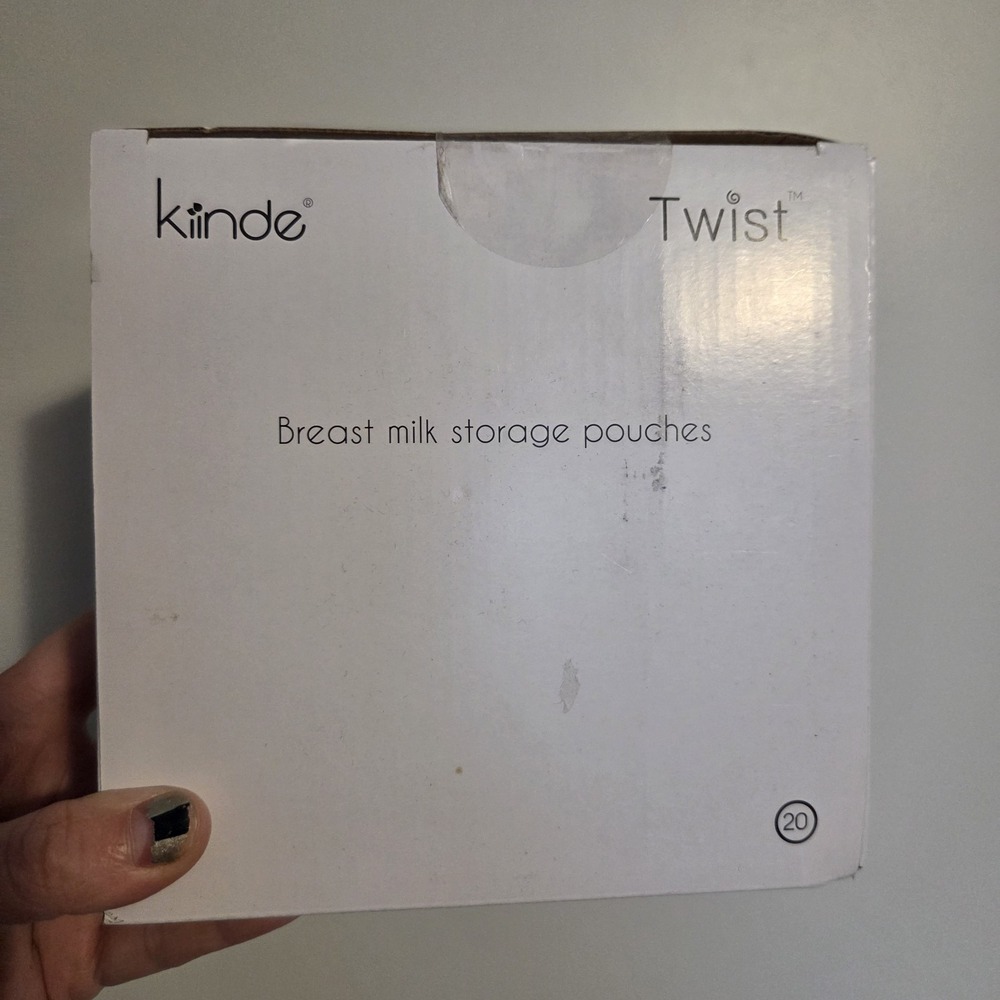 Kiinde Twist Breast Milk Storage Pouches 20 Ct New
